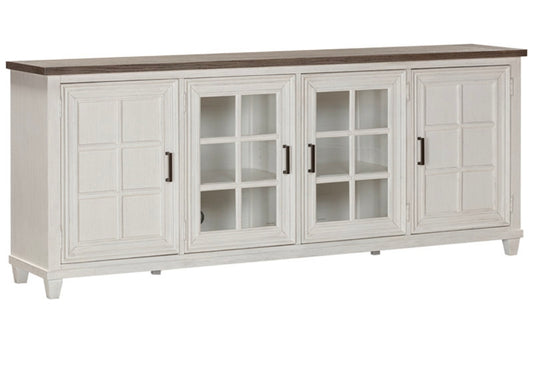 84" Dawnwood TV Console (White)