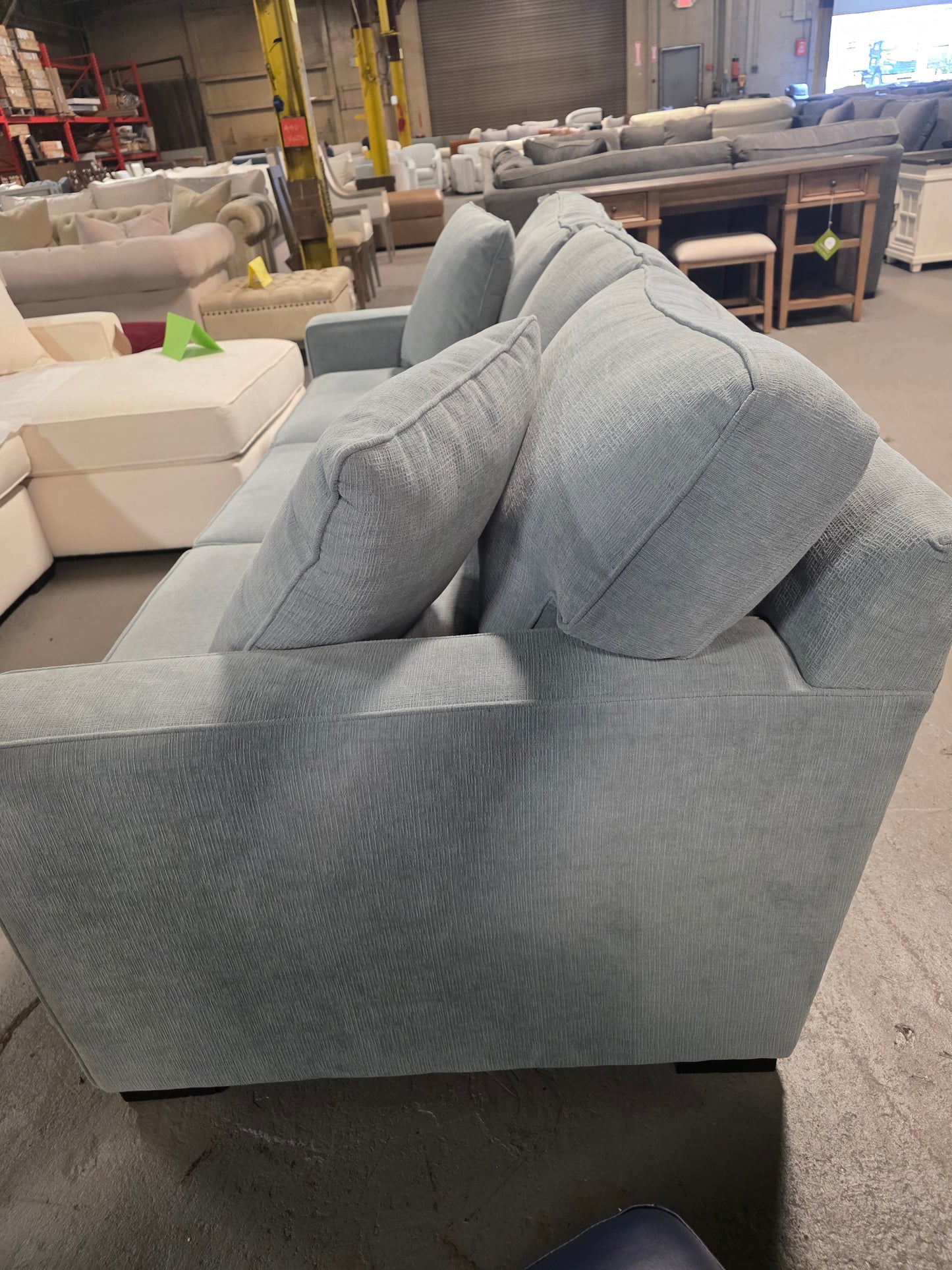 Radley 86" Fabric Sofa (Heavenly Robinsegg Blue)