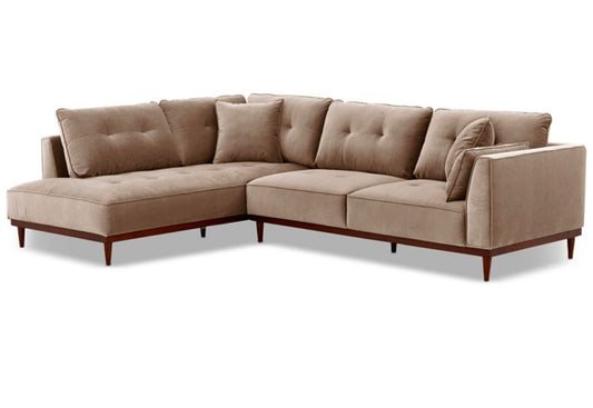 Hazelynn 2-Pc. Fabric Sectional (Taupe)