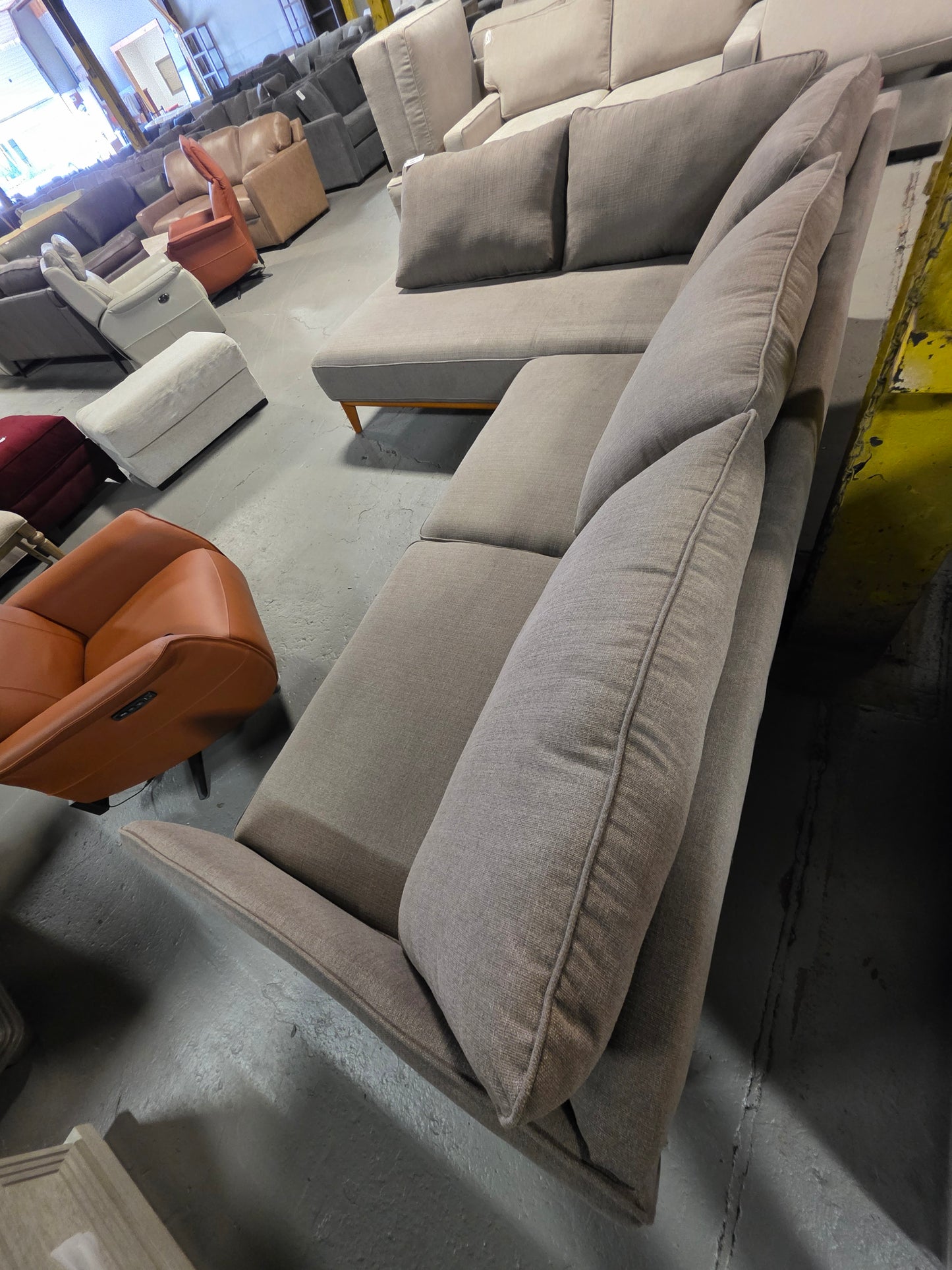 Jollene 113" 2-Pc. Fabric Sectional (Slate Grey)