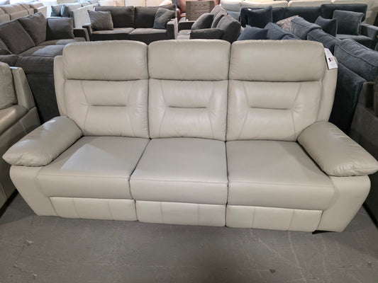 White Label Corvallis 87" Double Reclining Sofa (Ash Grey)