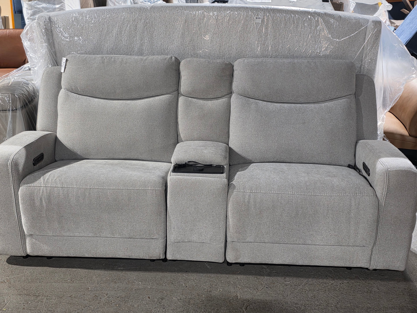 Kristyan3-Pc. Fabric Sofa with 2 Power Motion Chairs and Console