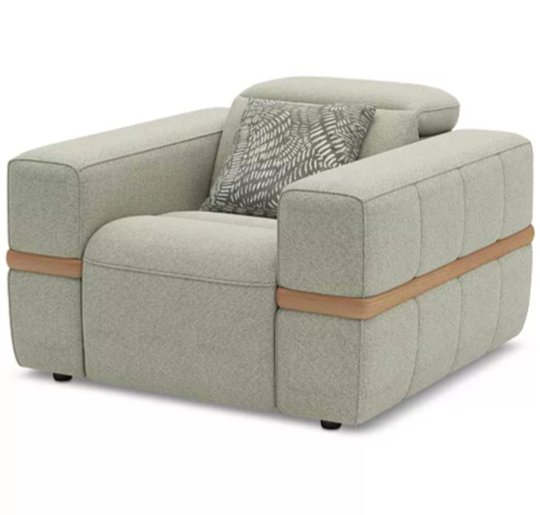 Nierling Fabric Power Motion Recliner with Power Headrest