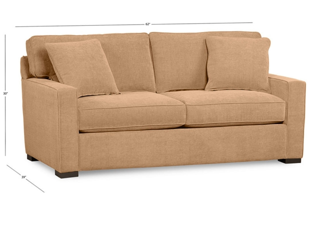 Radley 62" Fabric Loveseat (Heavenly Caramel Tan)