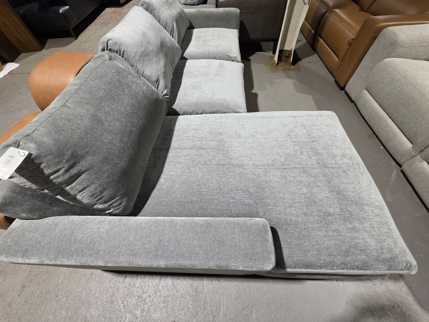 2-Pc Fabric Sofa with Chaise