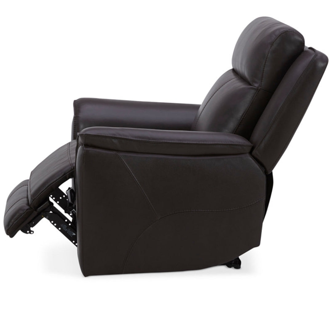 Addyson 41" Zero Gravity Leather Recliner with Power Headrest (Chocolate)