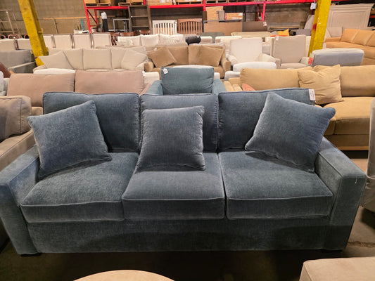 Radley 86" Fabric Sofa (Light Blue)