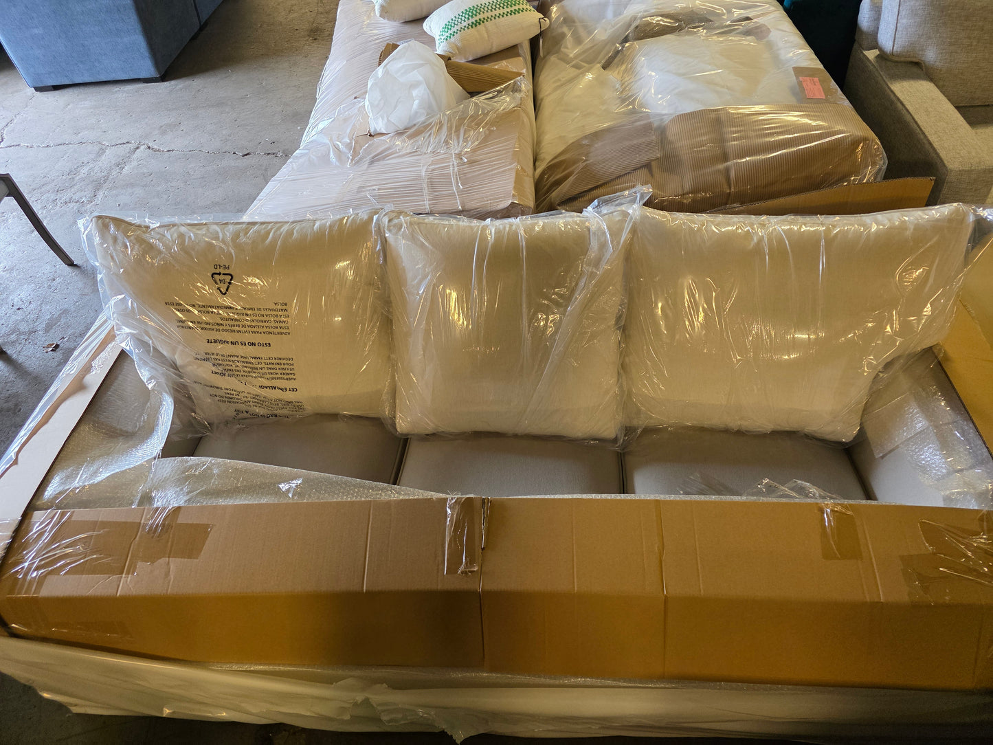 Saeville 90" Fabric Sofa