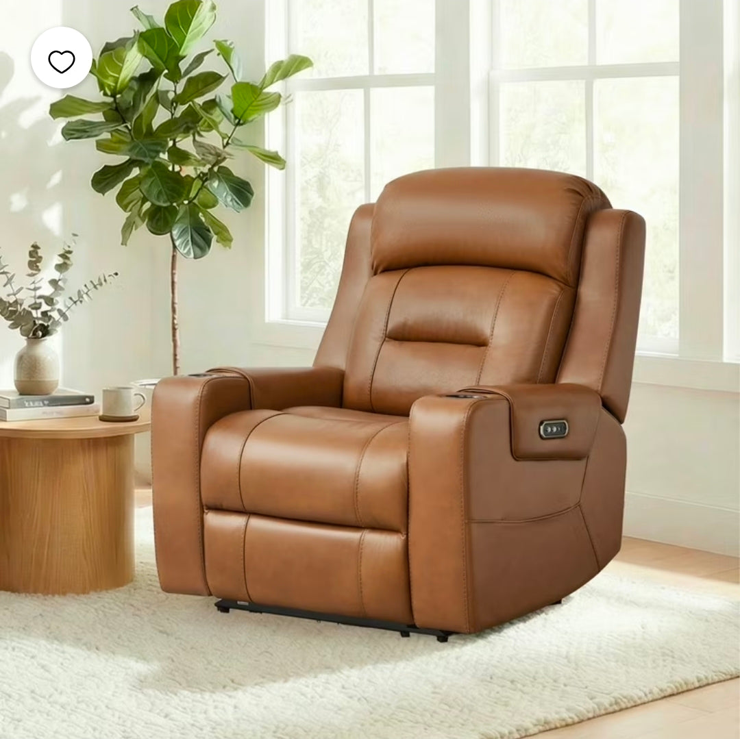 Leather Chair (Saddle Brown)