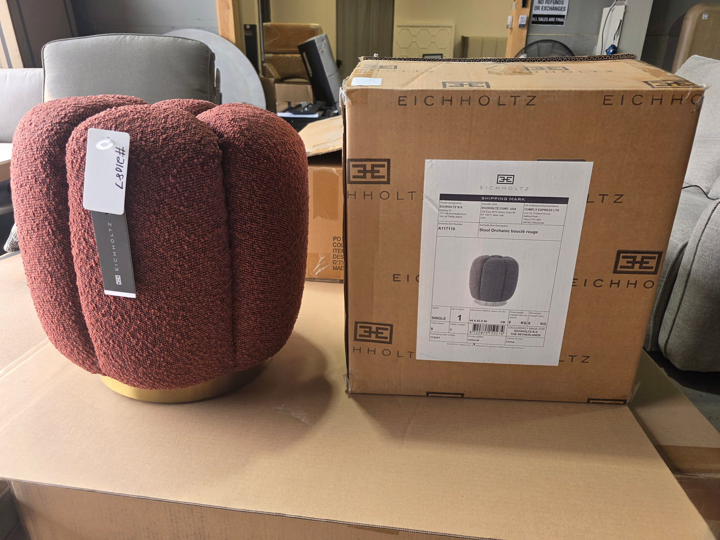 Orchanic Stool | Rouge Bouclé