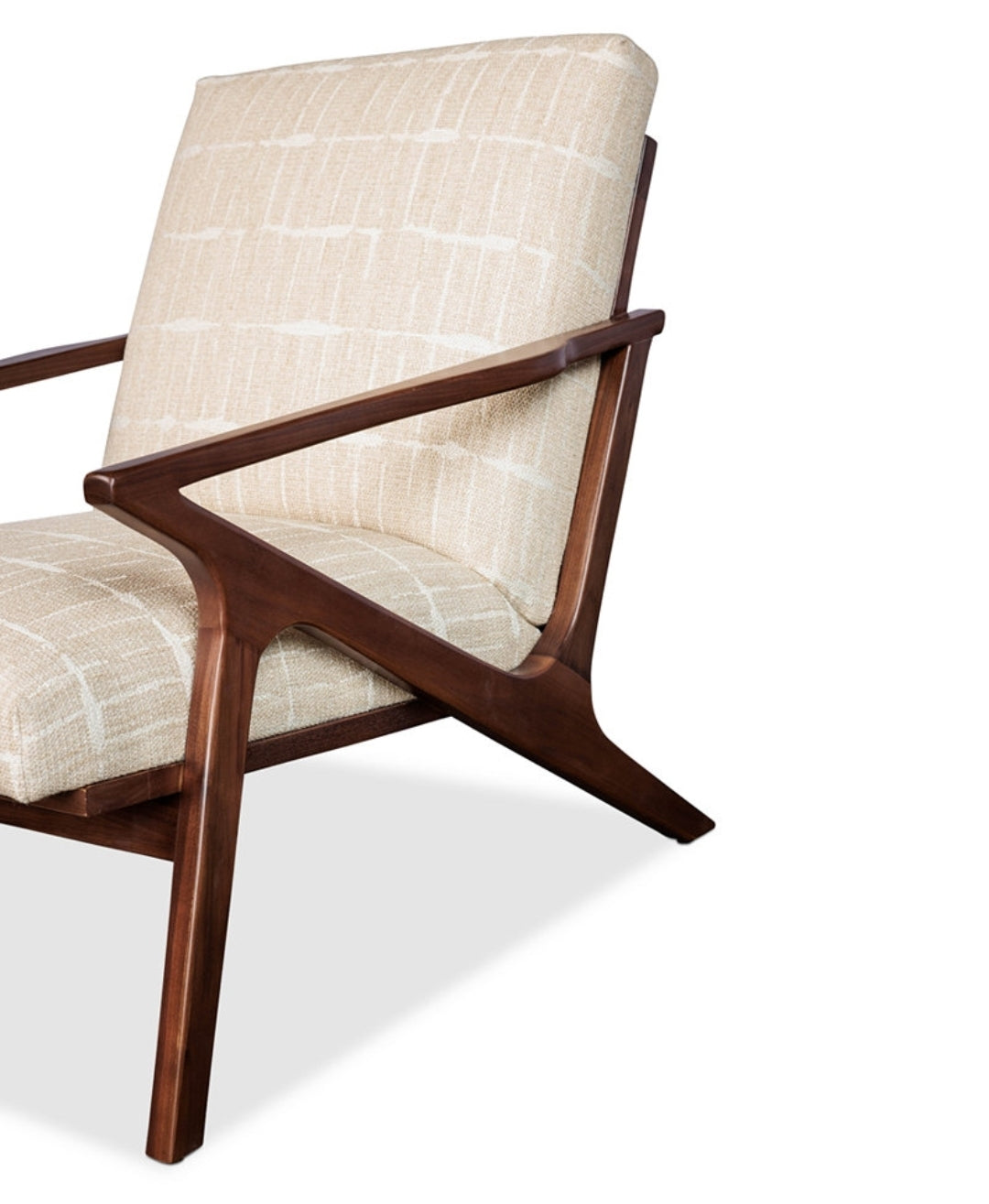 Swaxon Fabric Wood Chair