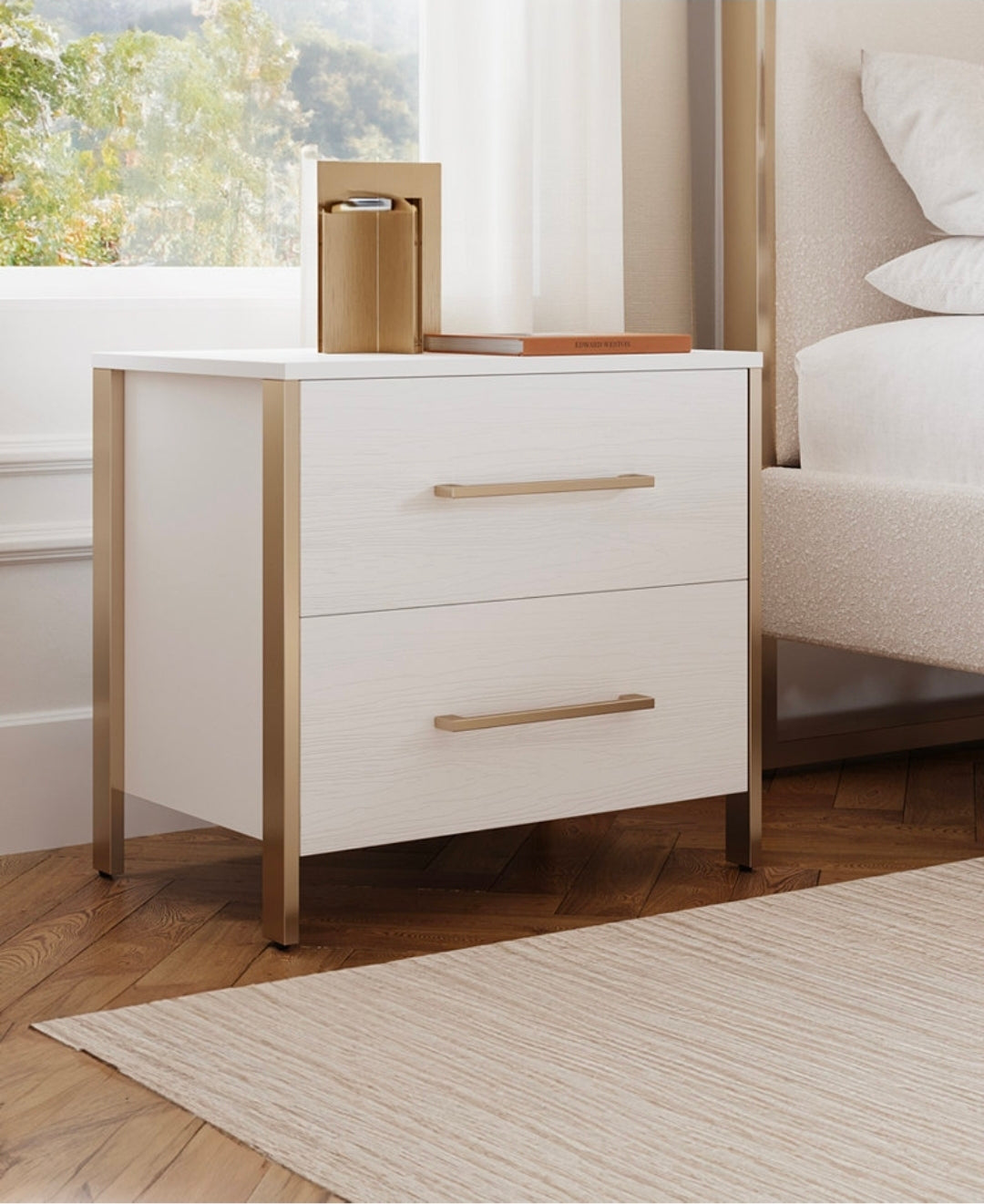 26" Emila 2-Drawer Nightstand