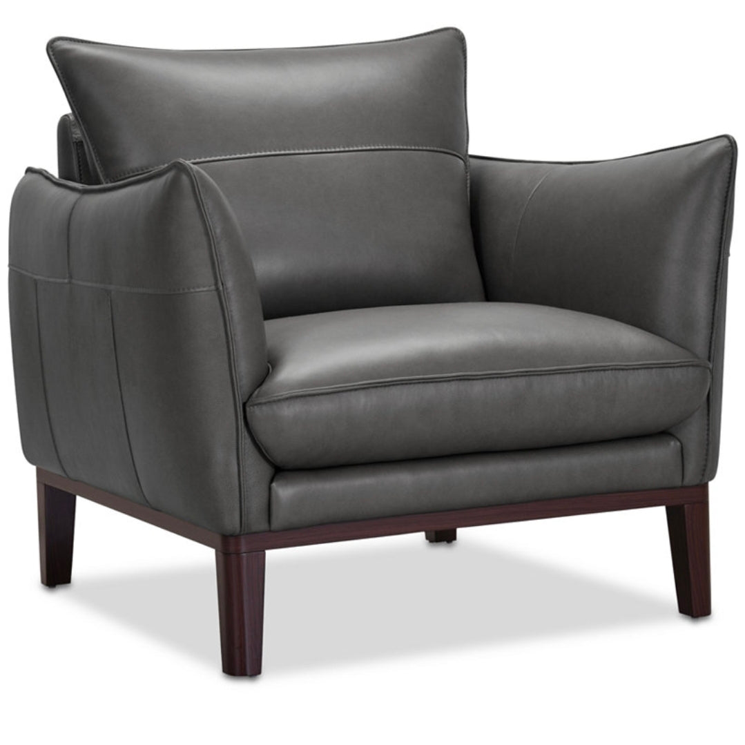 Kettner 34" Leather Chair (Charcoal)