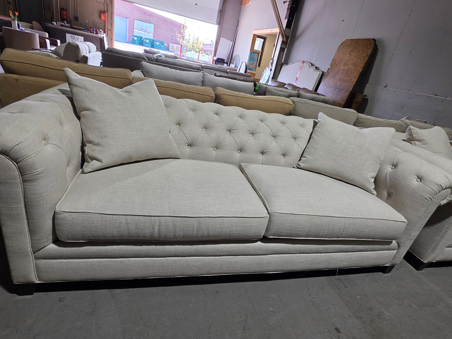 Kallison Fabric Sofa (Sand)