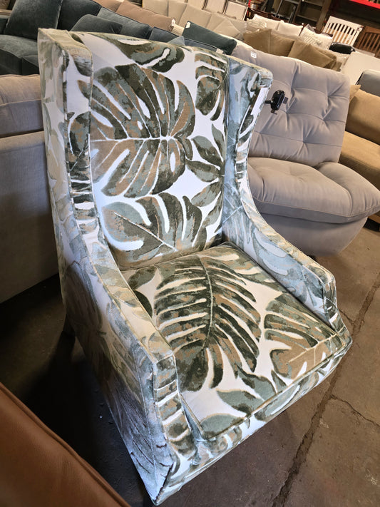 Kallison Fabric Wing Chair (Leafs)