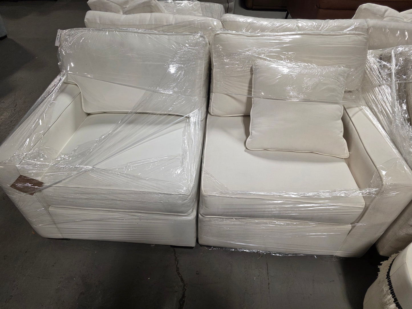 2-Pc. White Radley Loveseat