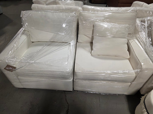 2-Pc. White Radley Loveseat