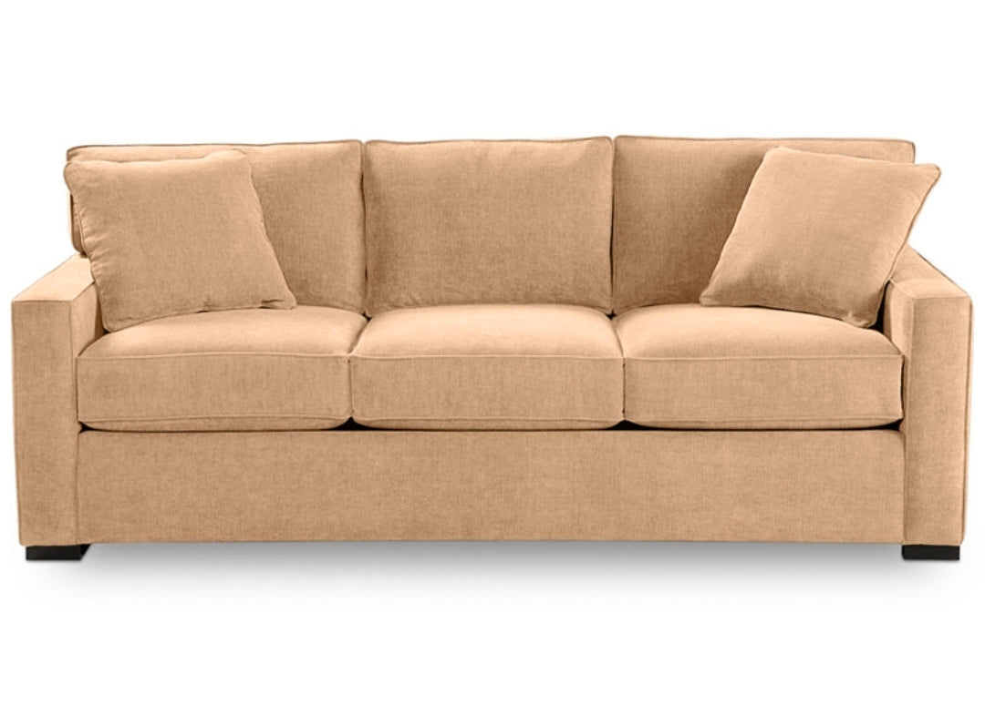 Radley 86" Fabric Sofa (Heavenly Caramel Tan)