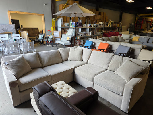 Radley 5-pc Sectional Sofa (Heavenly Chrome Beige)