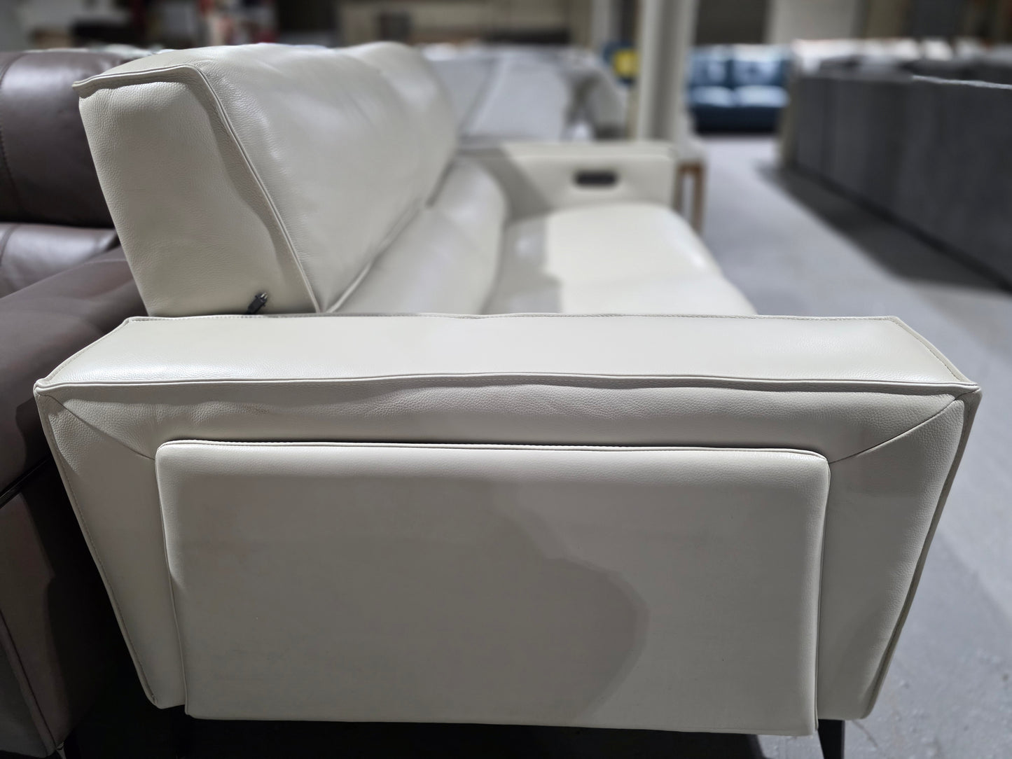 Neiwert 2-pc. Leather Sofa Sectional With 2 Power Recliners In Neutral