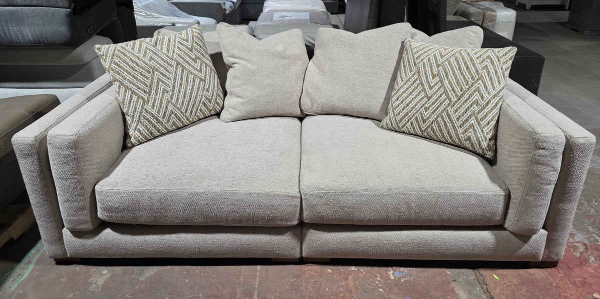 Barlien 2-pc. Modular Fabric Sofa  (Oatmeal)