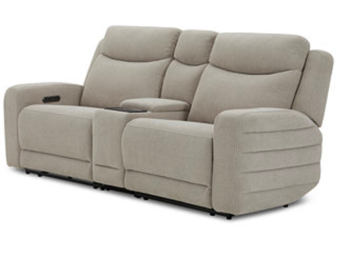 Kristyan3-Pc. Fabric Sofa with 2 Power Motion Chairs and Console
