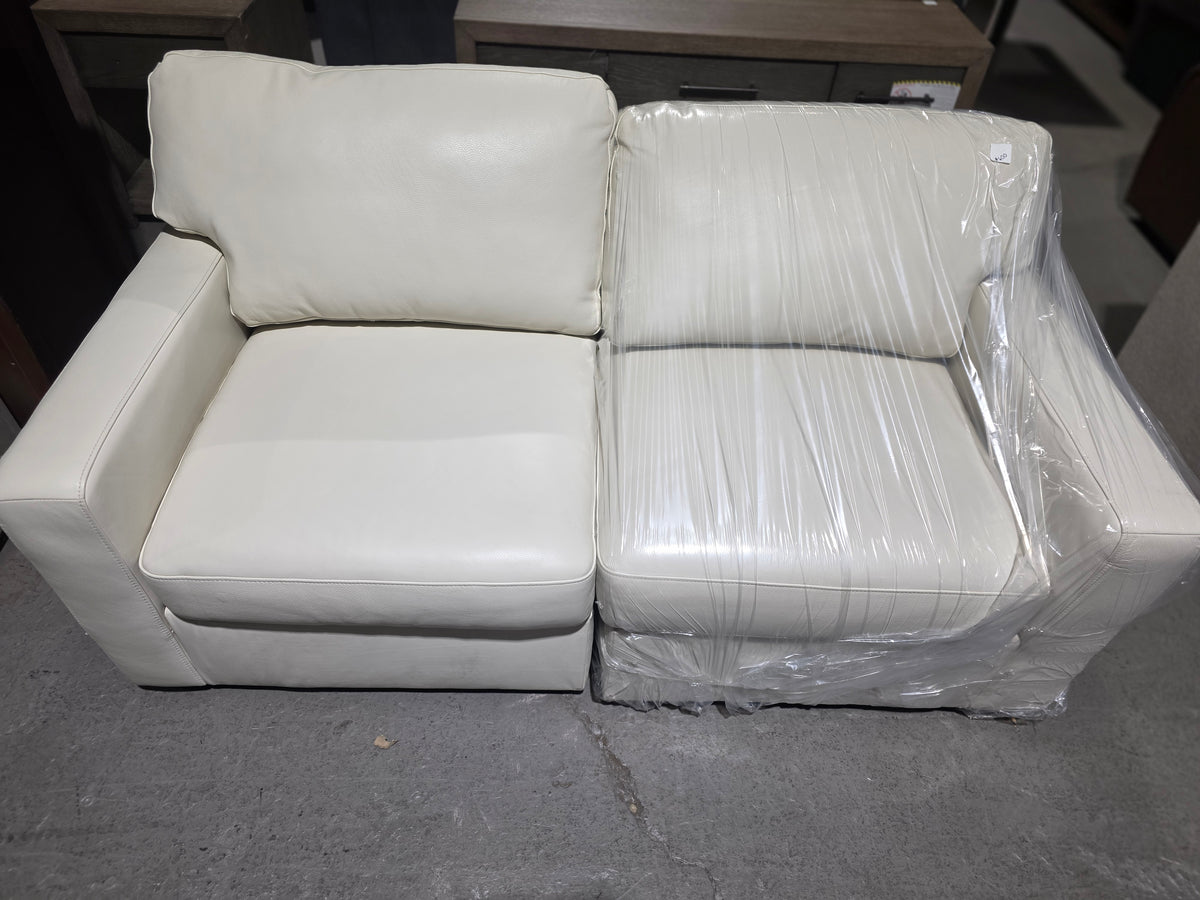 Radley Leather 2-Pc. Loveseat (White)
