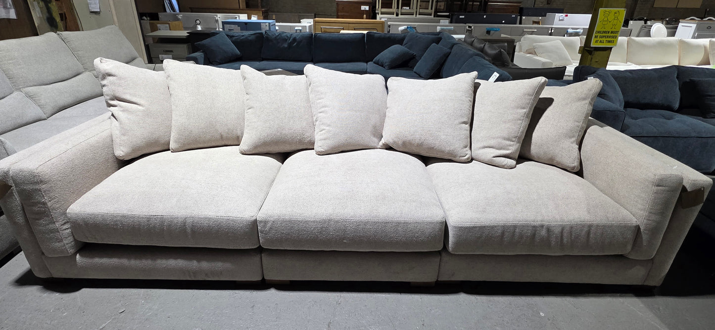 Barlien 3-Pc. Modular Fabric Sofa (Oatmeal)
