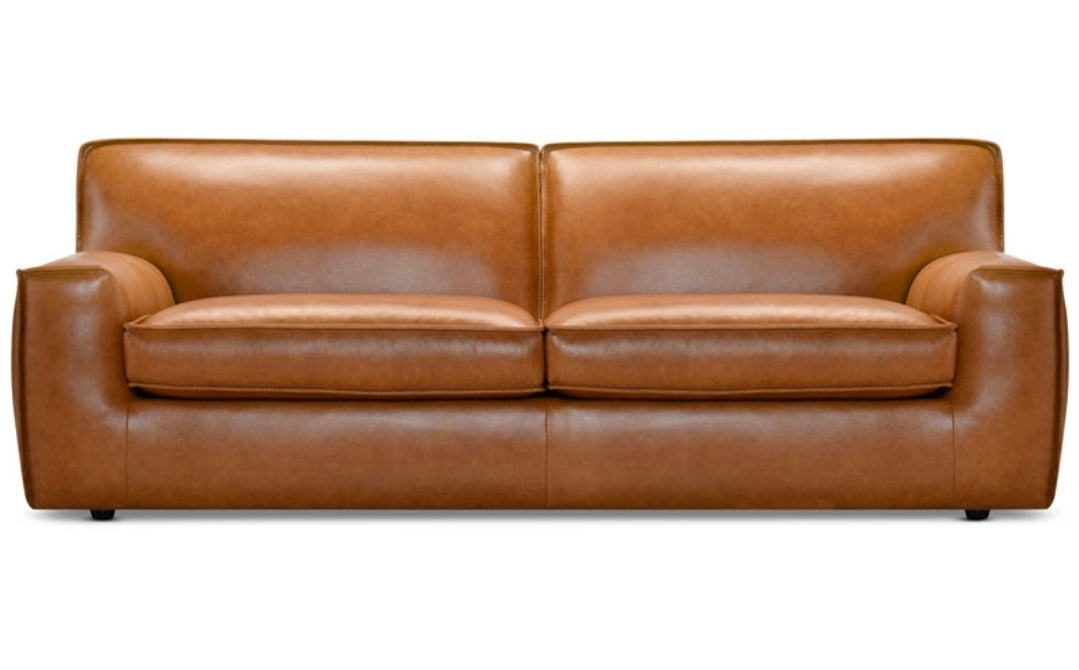 Glympton 92" Leather Sofa