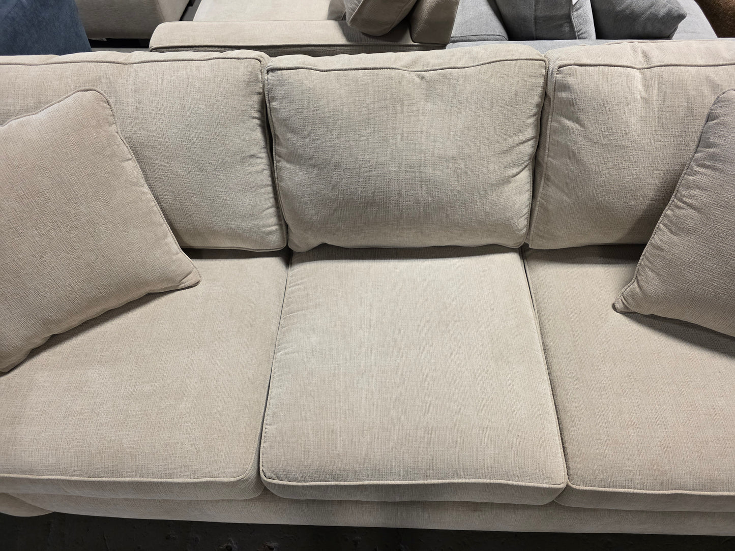 Radley 86" Fabric Queen Sleeper Sofa Bed (Heavenly Chrome Beige)
