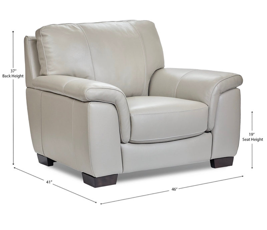 Cobbie Leather 46" (Feather Grey)