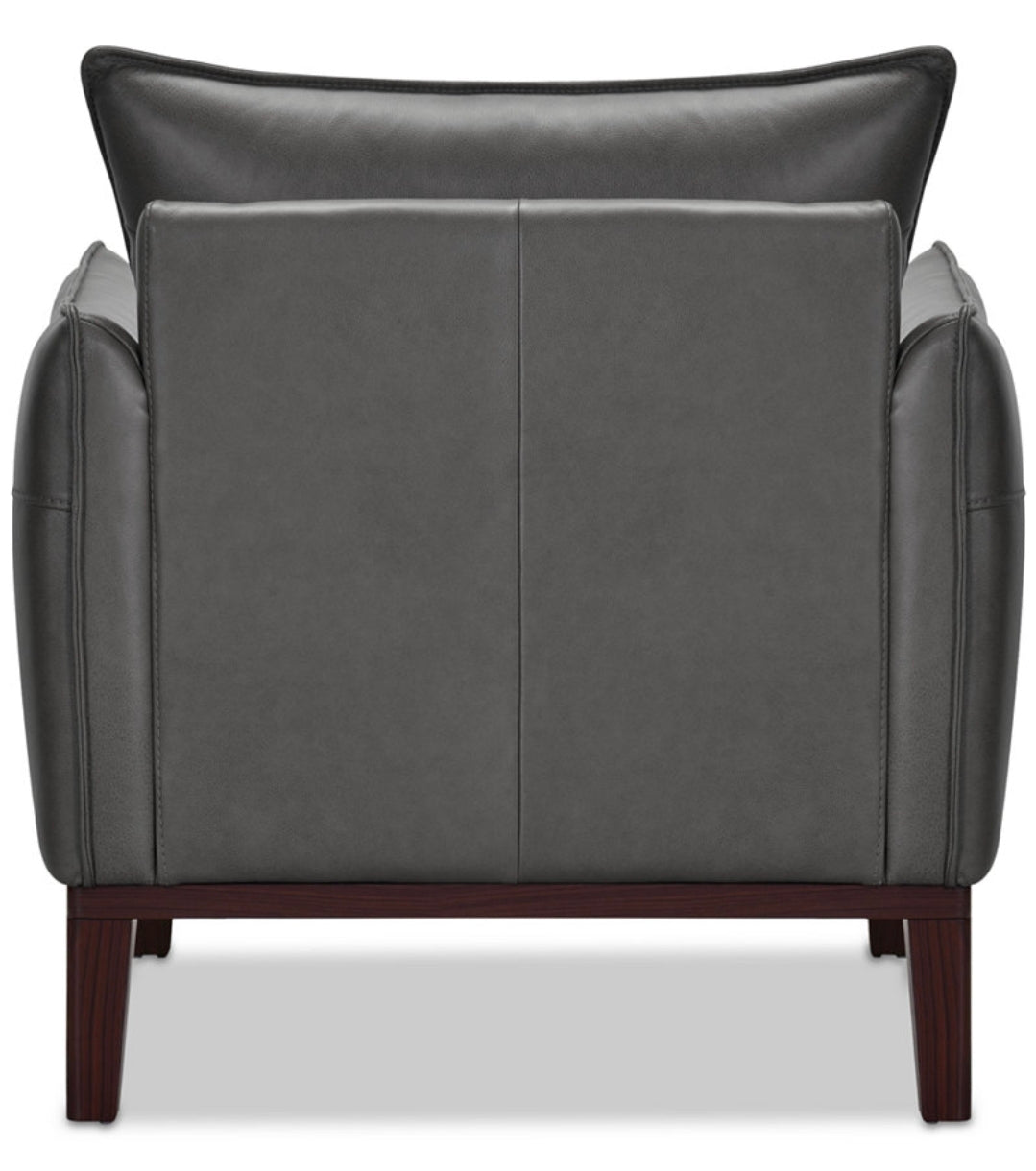 Kettner 34" Leather Chair (Charcoal)