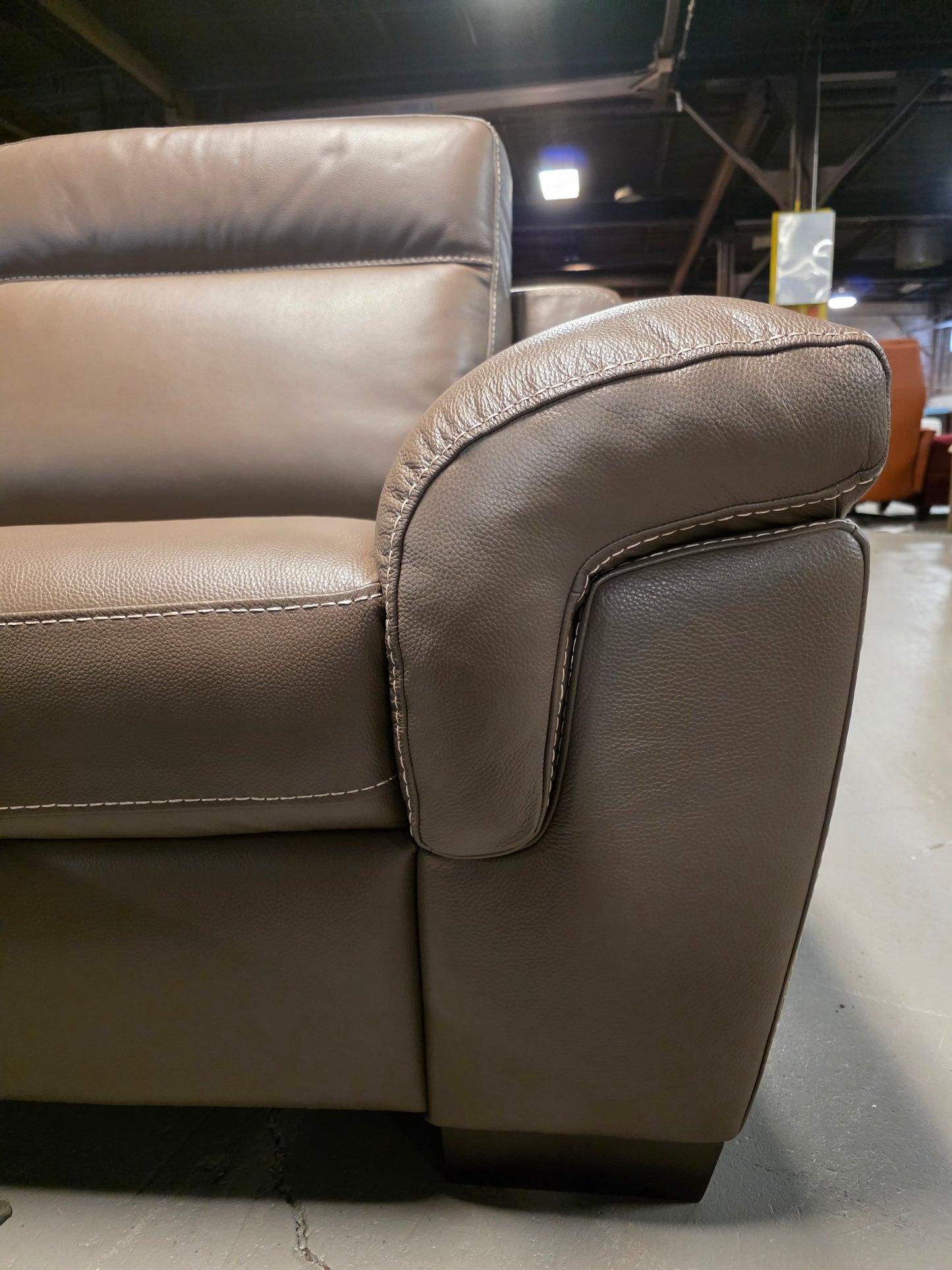 Julius II 2-Pc. Leather Chaise Sectional Sofa With Power Recliner, Power Headrest & USB Power Outlet