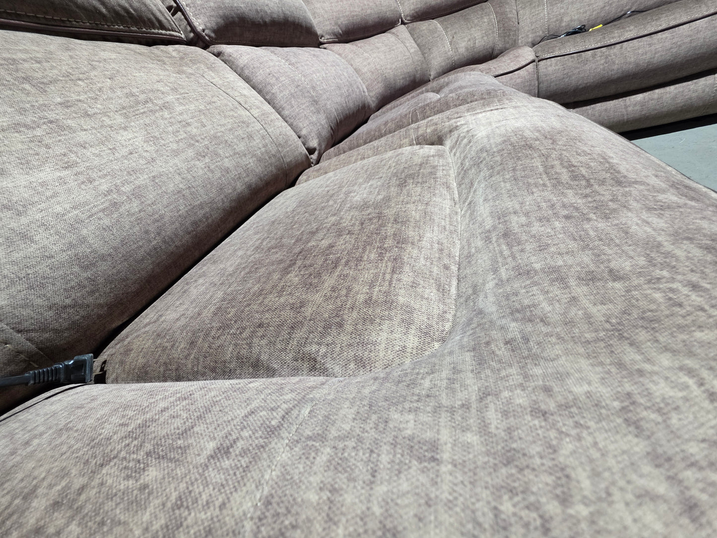 Hutchenson 5-Pc. Fabric Reclining Sectional w/ Console