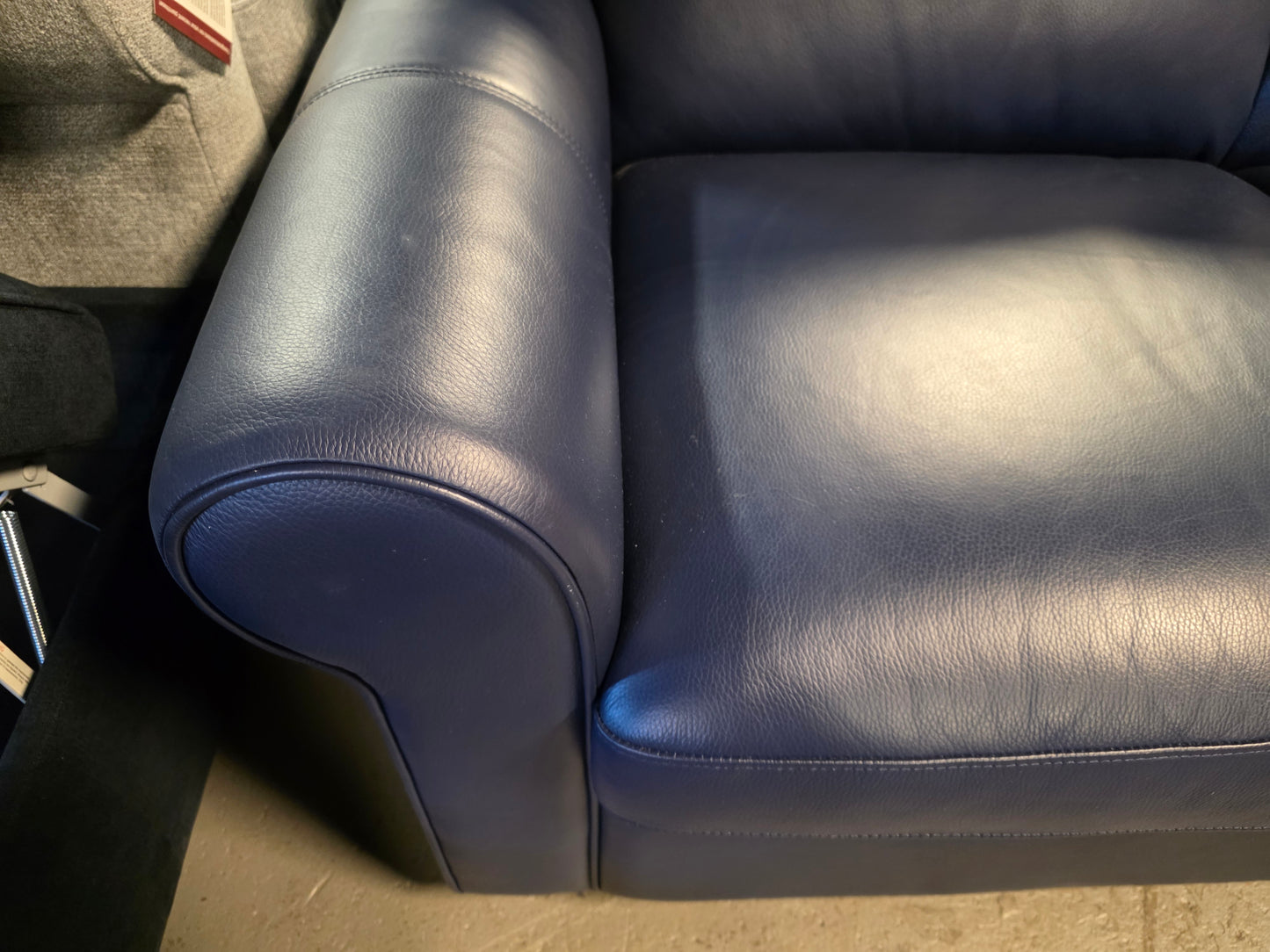 Palliser Leather Sofa (Valencia Sapphire)