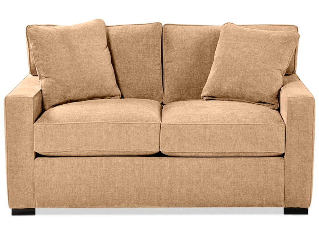 Radley 62" Fabric Loveseat (Heavenly Caramel Tan)