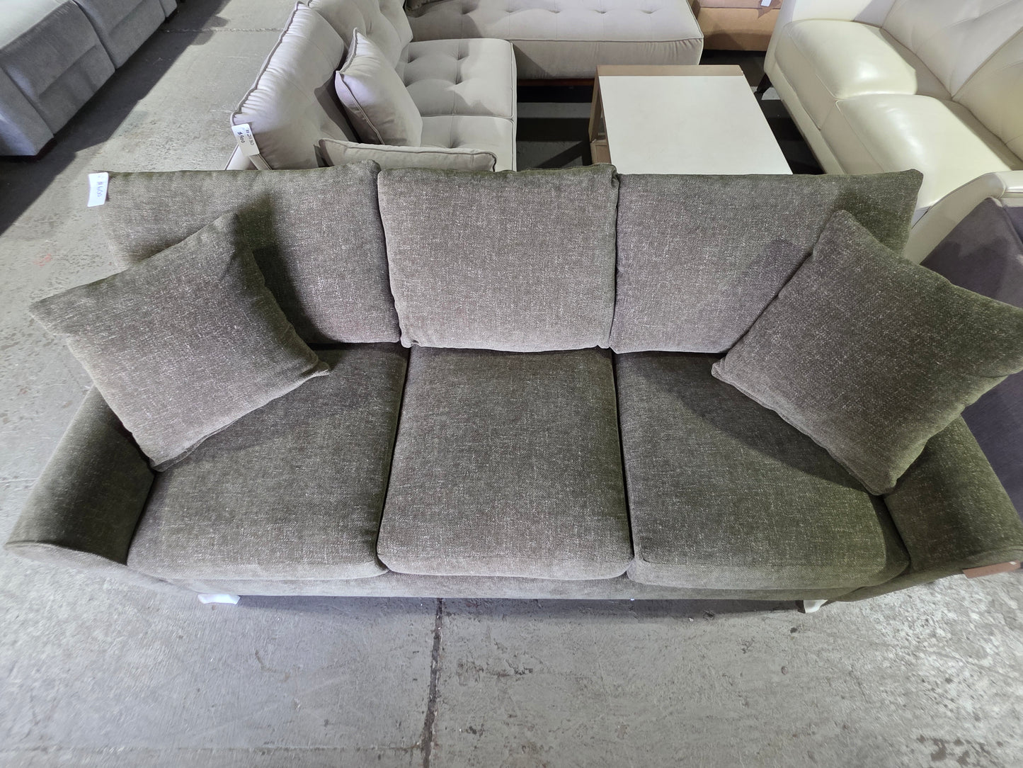 Wrenley 88" Fabric Sofa (Green)