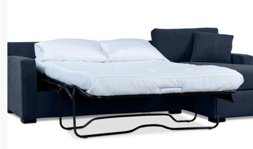 Radley 4-Pc. Fabric Sleeper Sectional (Naval Blue)