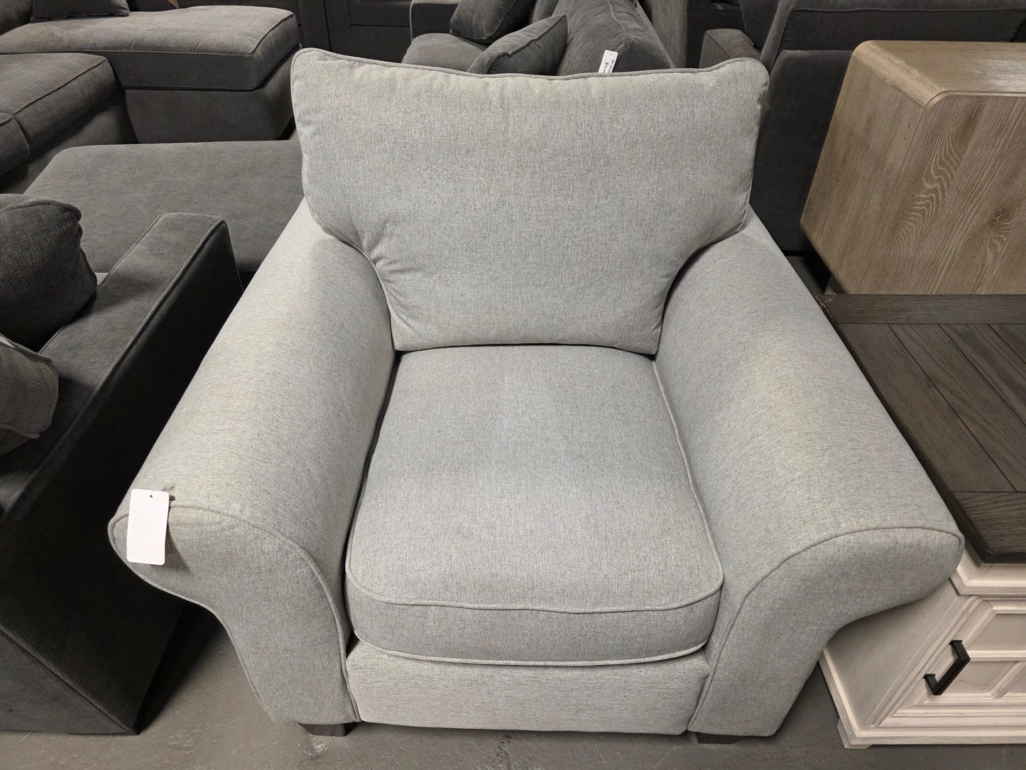 Saeville 43" Fabric Chair (Grey)