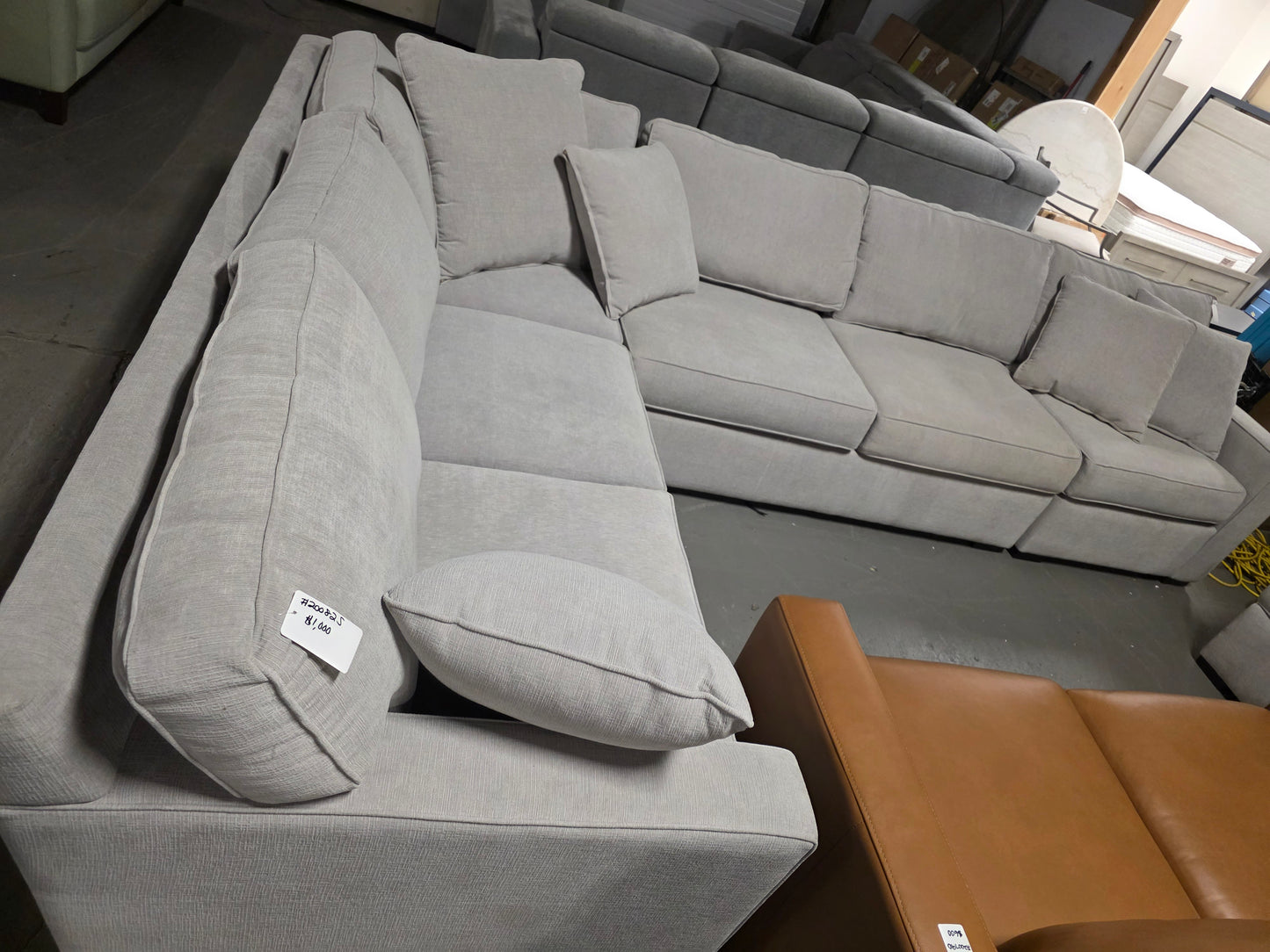 Radley 3-pc. Sectional Sofa ( Heavenly Cinder Grey)