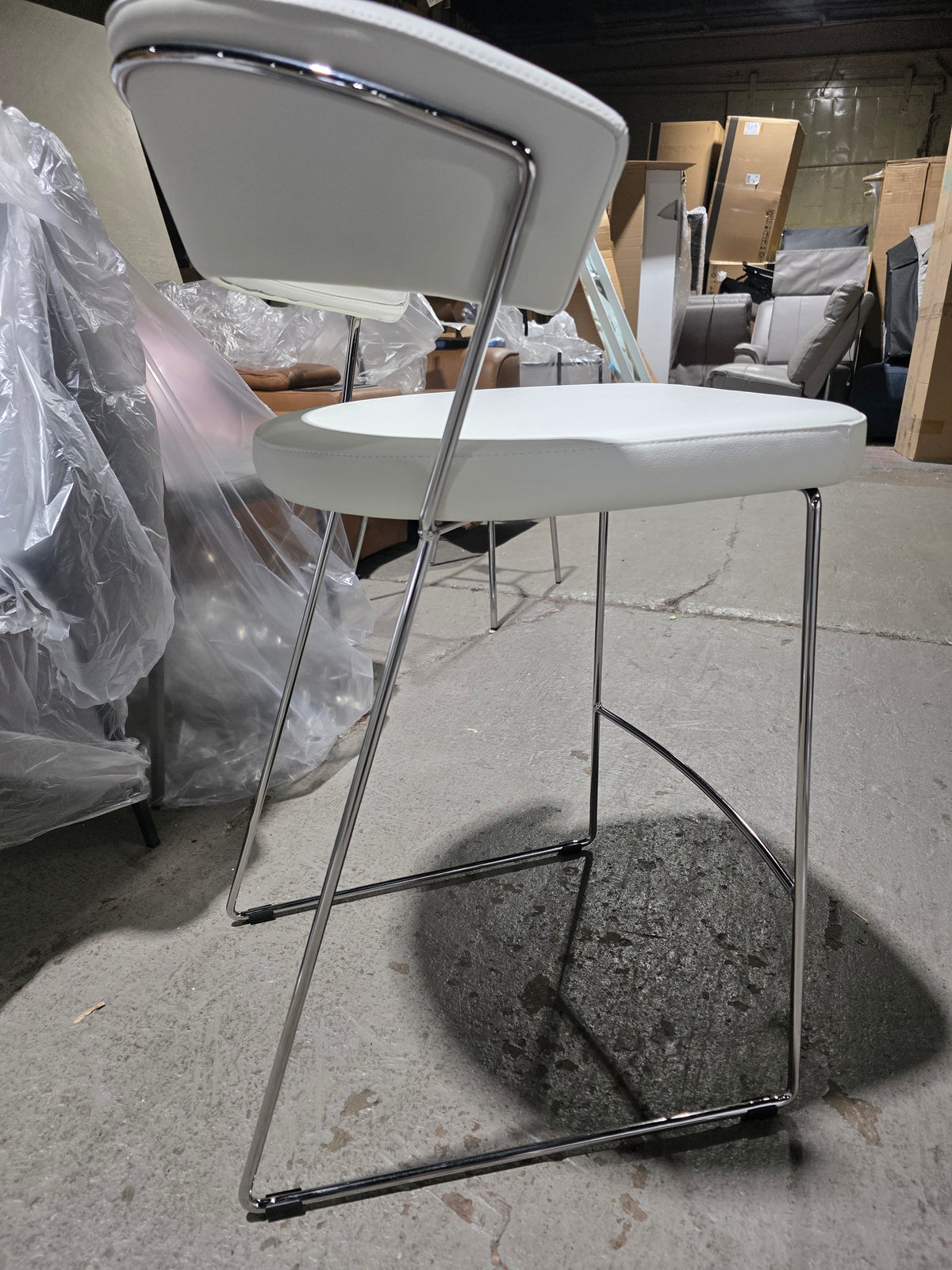 Connubia New York Bar/Counter Stool (White)