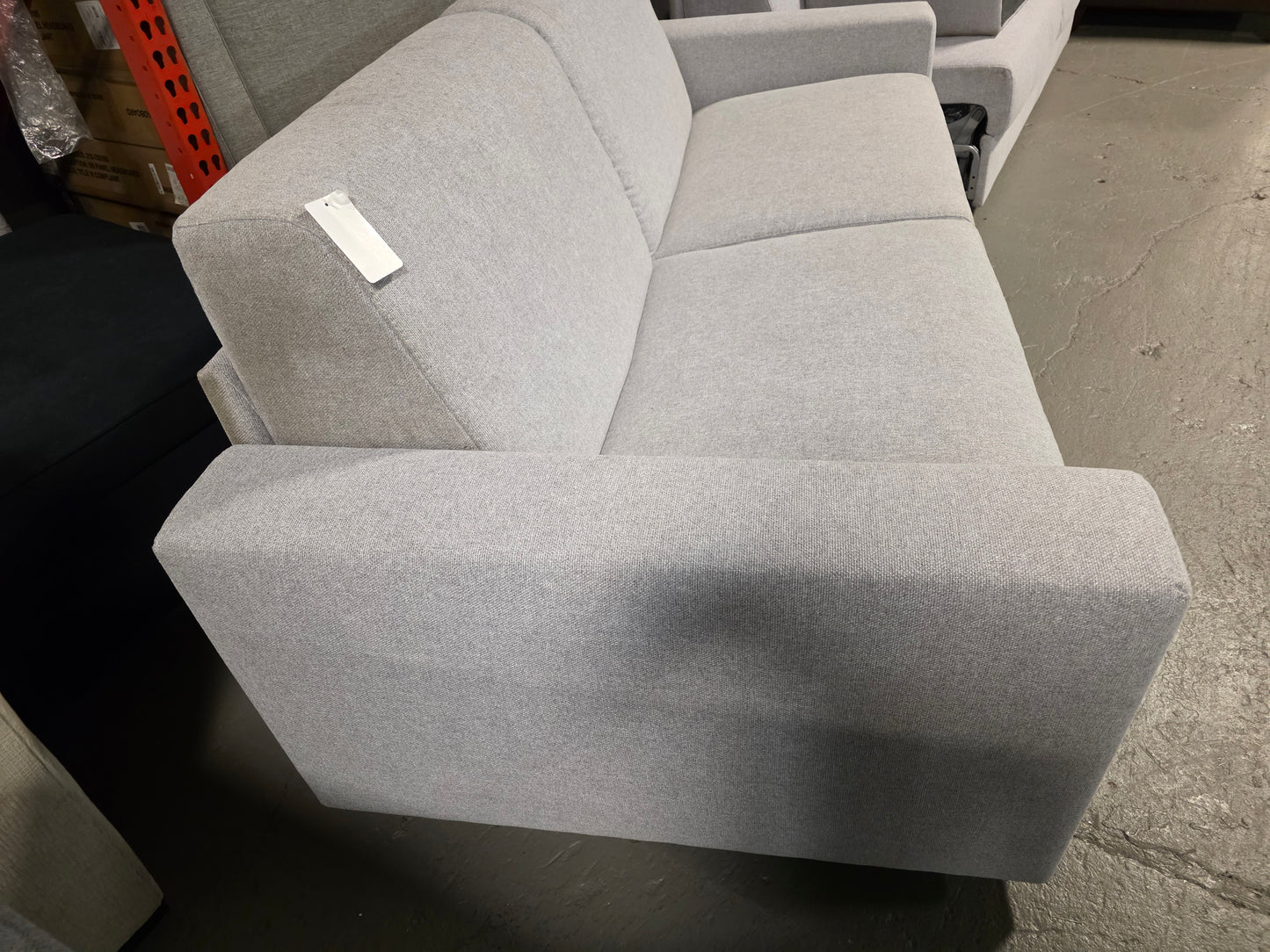 Giotto Full Fabric Sleeper Sofa (Silver)