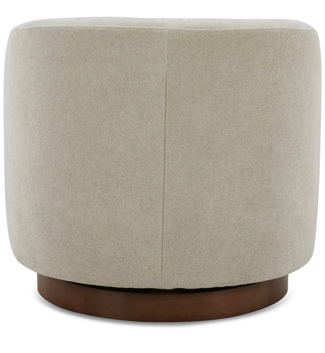 Solvie Fabric Swivel Chair (Dove)