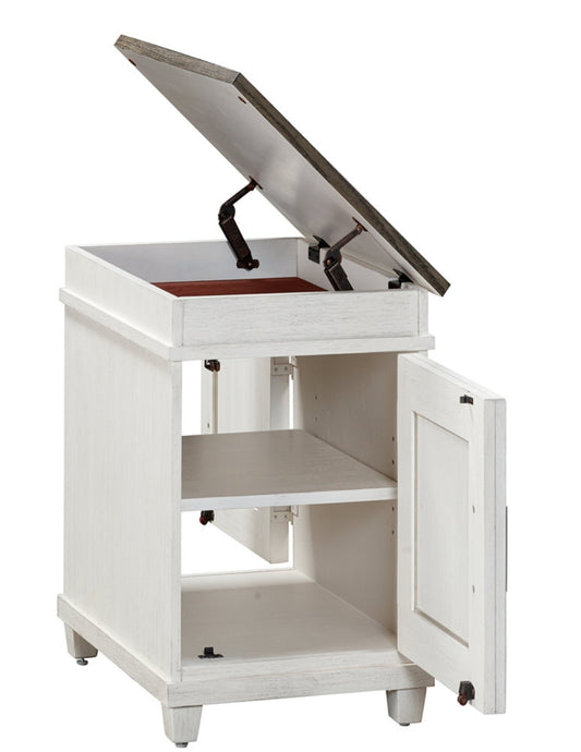 Dawnwood 24" Wood Chairside Table (White)