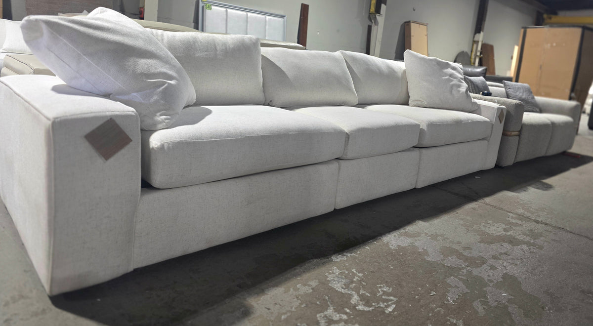 Large 3-Pc. Fabric Sofa (Natural)