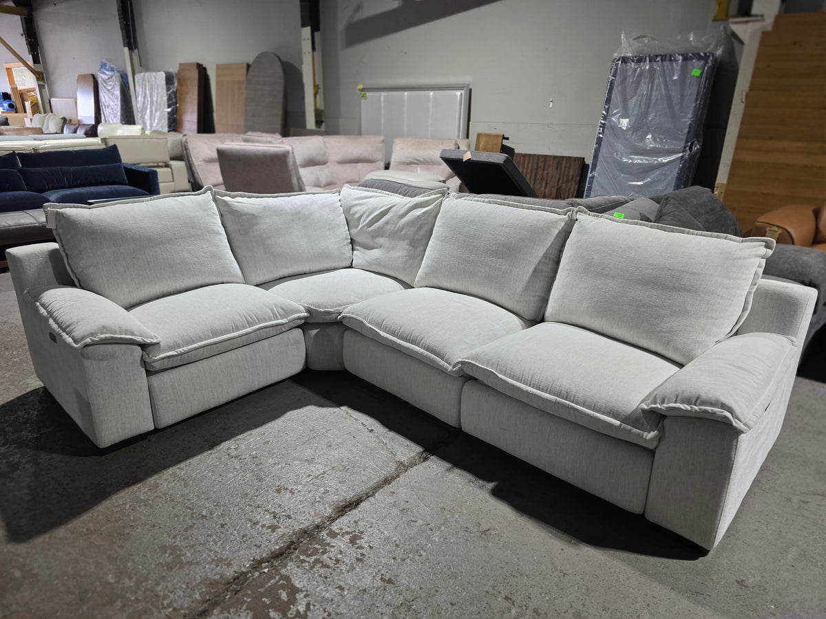 Borsi 4-Pc. Sectional with 3 Power Recliners (Birch)