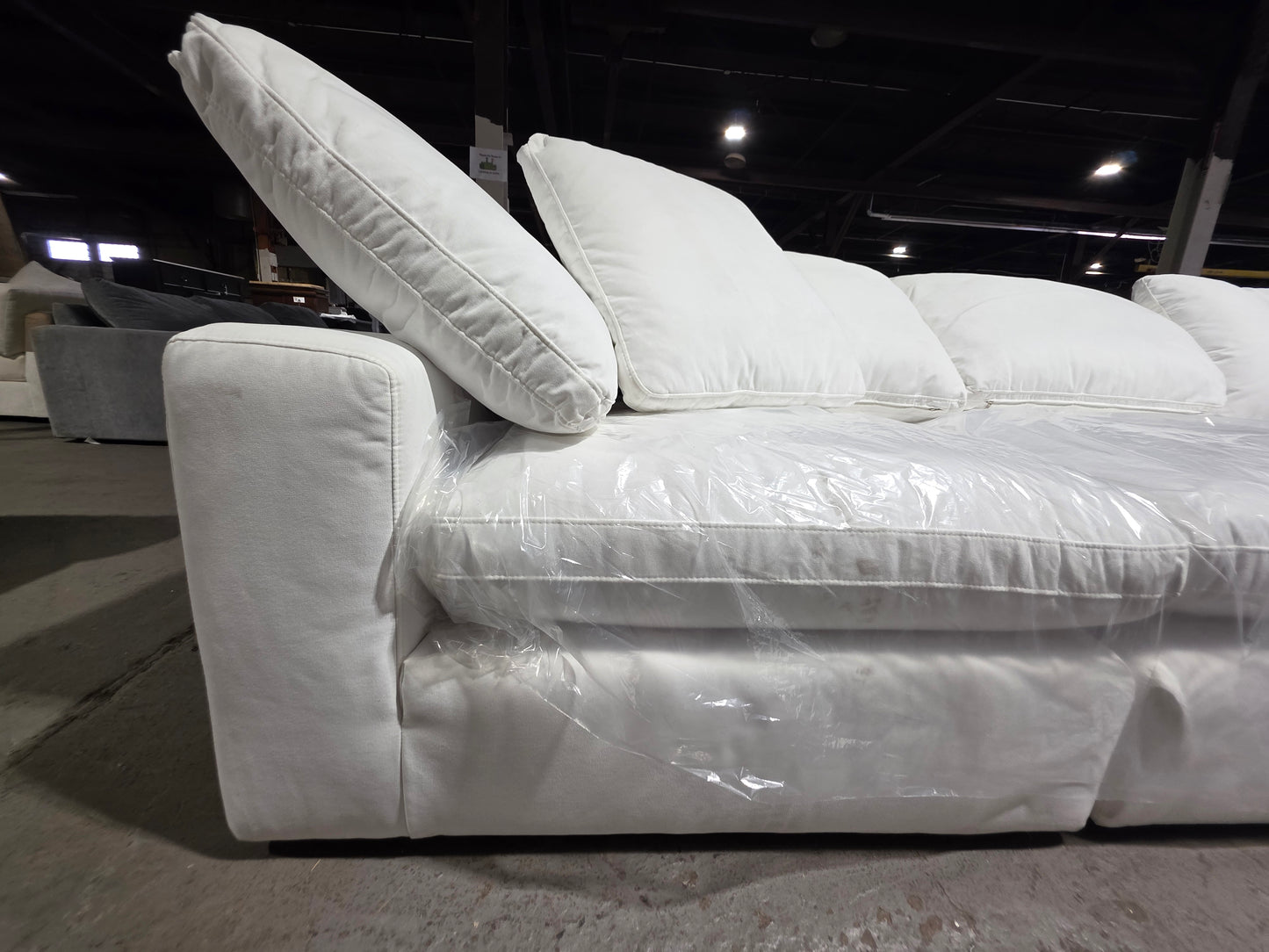 Modular 5-Pc. Fabric Sectional Sofa (White)