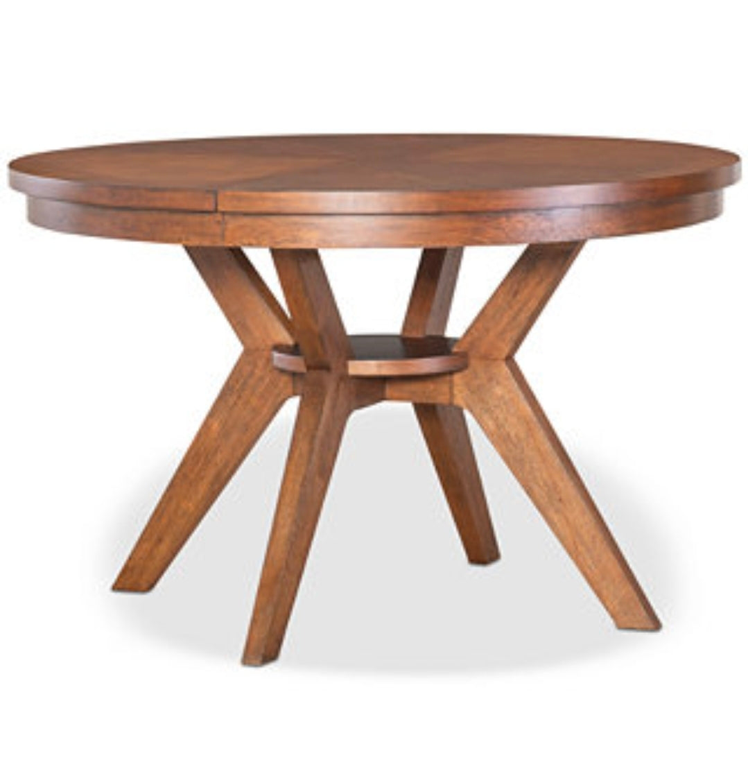 Greystone II 5-Pc. Dining Set (Round Table & 4 Chairs) Brown