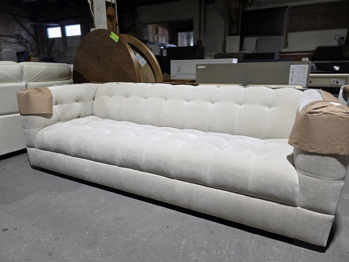 Elbert Fabric Estate Sofa (Alabaster)