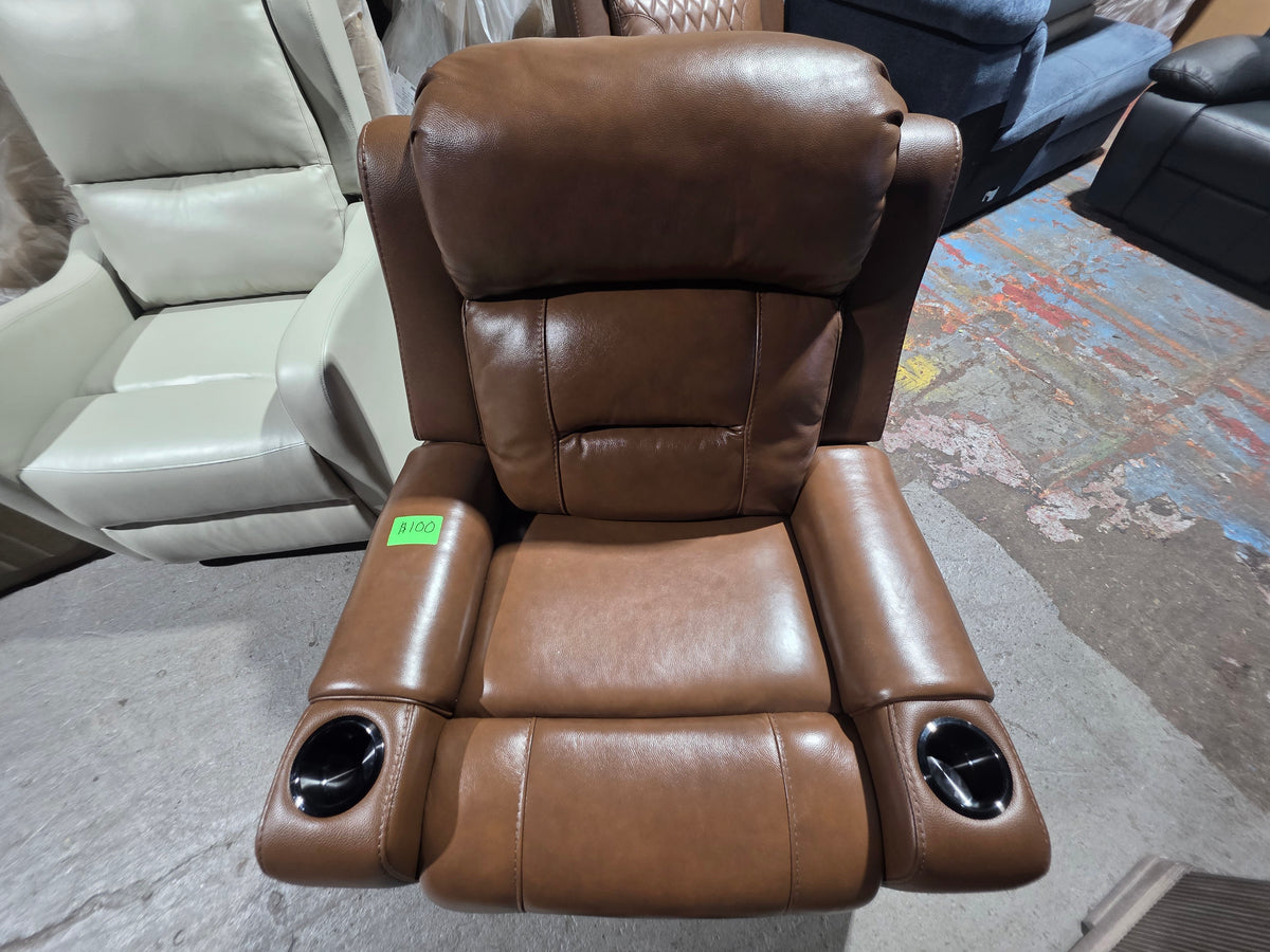 Leather Chair (Saddle Brown)